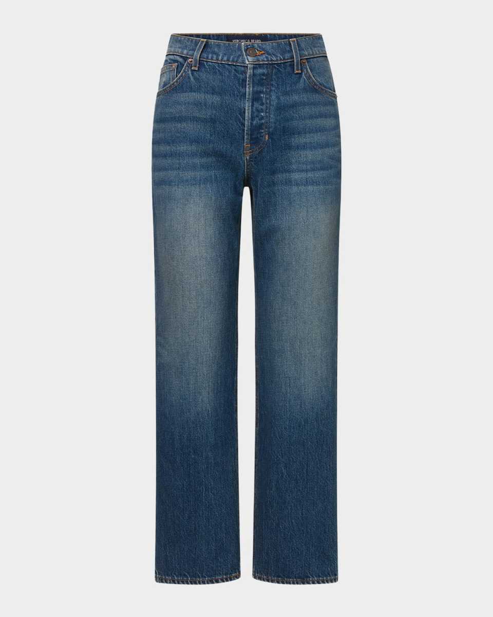 Leah Mid-Rise Straight Jeans